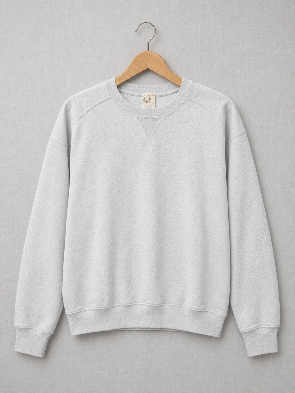 aerie Light Gray Crewneck Sweatshirt With Thumb Holes